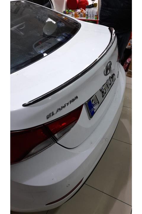 TRENDTUNİNG Hyundai Elantra Bagaj Üstü Spoiler Bagaj Çıtası Pianoblack 2015+ Uyumludur