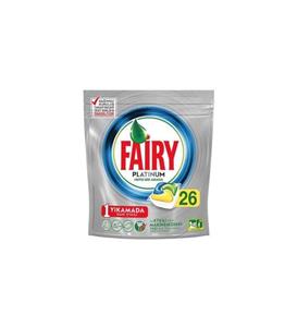 Fairy Platinum 26 Yıkama Bulaşık Makinesi Deterjanı Kapsülü Limon Kokulu