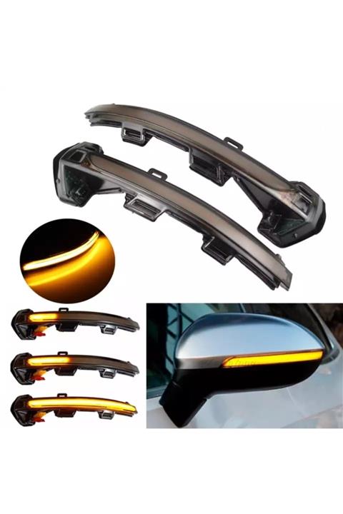 hepsiofis Audi A5-a4-a3 B8.5  Uyumlu Kayar Led Sinyal Ayna Led Sağ Sol Kayar Led Ayna