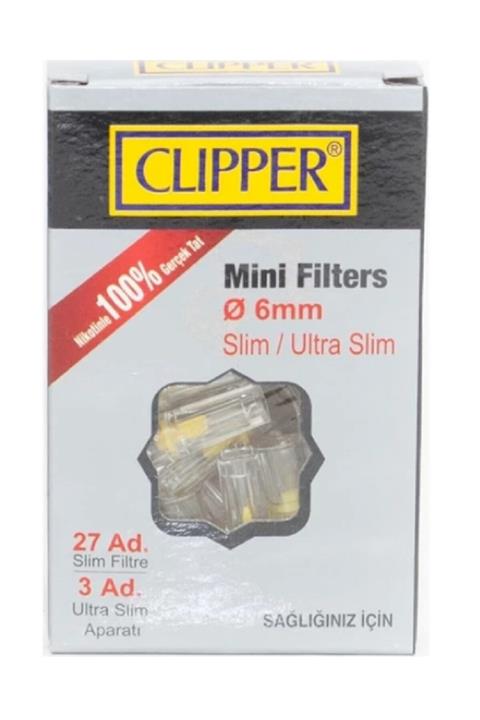 Clipper Slim Filtre, Ağızlık, - 6mm 27'li
