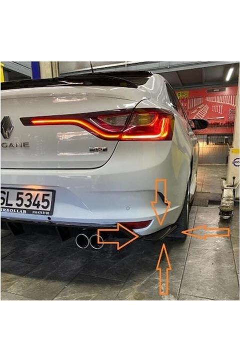 HYM TUNİNG Megane 4 Sd Uyumlu Universal Arka Flap Seti Piano Black