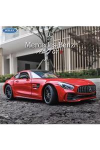 MERCEDES Amg Gt-r 1-24 Die Cast Metal Model Araba Orjinal Lisanslı Kırmızı