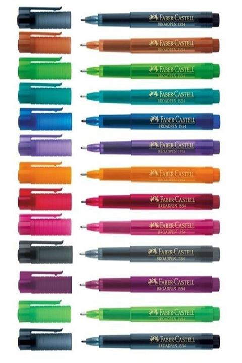 Faber Castell 10 Renk Broadpen Keçeli Kalem 0.8 Mm