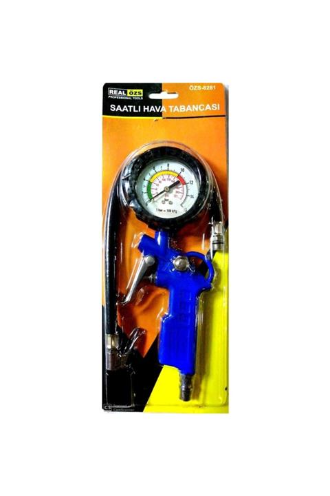 Otom Real Özs Özs-8281 Basınç Göstergeli Saatli Hava Tabancası Lastik Şişirme