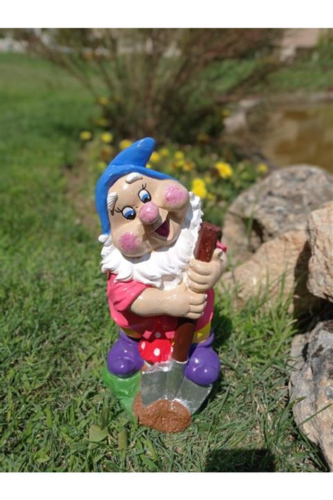 BilgeCe hoMe Kürekli Bahçe Cücesi Heykeli