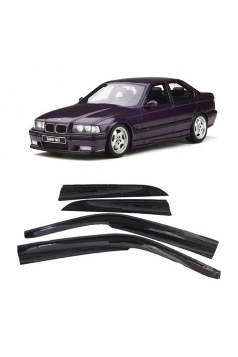 Araba Alışveriş Bmw Oto Aksesuar E36 1991-1998 Sportif Siyah Cam Rüzgarlık Seti
