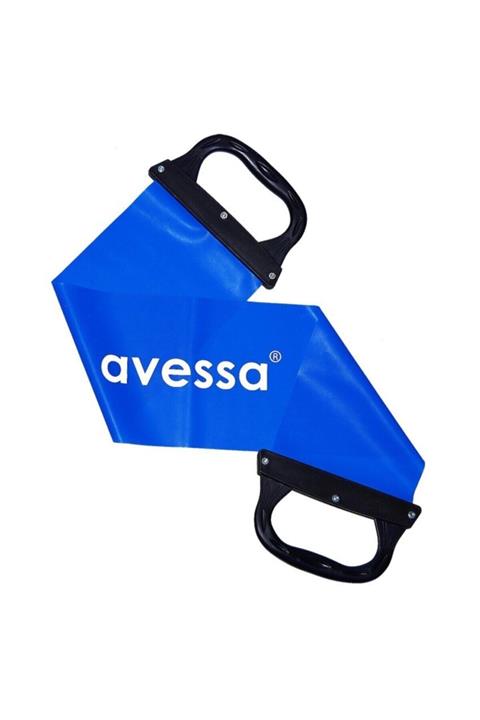 AVESSA Tutaçlı Pilates Lastiği - Direnç Lastiği - Fizik Tedavi Egzersiz Spor Lastiği - 600x150x0,4 Mm