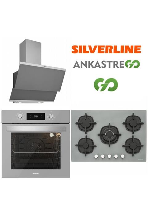 Silverline Gri Cam Ankastre Set Bo6504s01 - Cs5364s01 - 3420 S