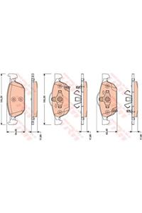 TRW On Fren Balatası Honda Accord 2008 2013 Honda Cıvıc Hatcback 201