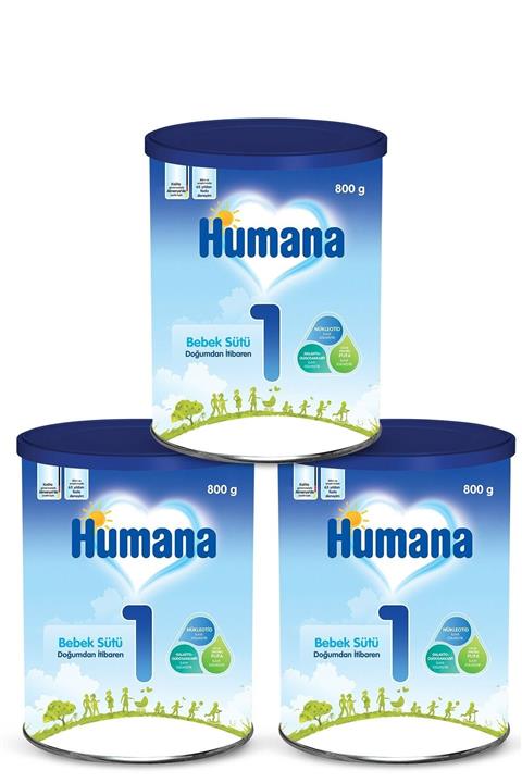 Humana Bebek Maması Metal Kutu 800 gr X 3