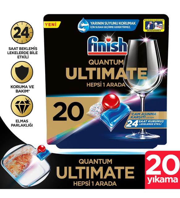 Finish Quantum Ultimate 20 Kapsül Bulaşık Makinesi Tableti
