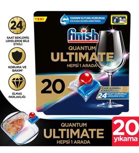 Finish Quantum Ultimate 20 Kapsül Bulaşık Makinesi Tableti