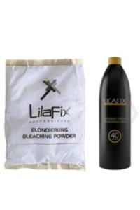 Lilafix Beyaz Toz Açıcı 500 Gr + 40 Volume Oksidan 1000 Ml