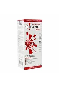 Solante Unisex Acnes Sun Care Lotion Spf 50  ve 150 ml Akne Önleyici Güneş Losyonu