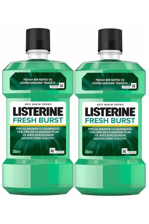 Listerine Fresh Burst 500 ml X 2 Adet