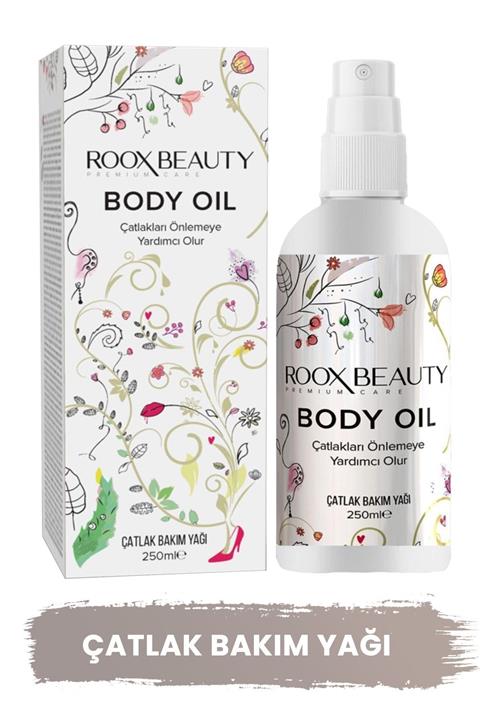 Roox Beauty Çatlak Karşıtı Bakım Yağı – Çatlak Önleyici & Giderici – Hamile Ve Annelere Özel – 250 Ml