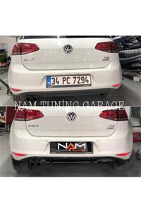 D2S Golf 7 R Difüzör Normal Tampon Uyumlu Parlak Siyah