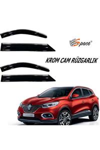 otodemir Cam Rüzgarlığı Krom - Renault Kadjar 2016-2021 Krom Cam Rüzgarlığı - Araba Krom Cam Rüzgarlık Seti