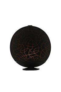 SensoHome Lamp Full Moon Large Black Motif Orange Lamba