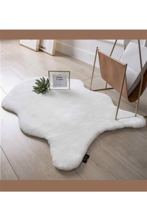PostALA Post Halı Peluş Kaymaz Taban Pofuduk Halı 70x120