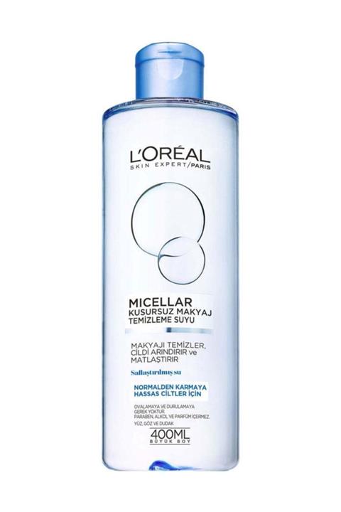 L'Oreal Paris Normal Karma Ve Hassas Ciltler Için Micellar Kusursuz Makyaj Temizleme Suyu 400 ml 3600523329946