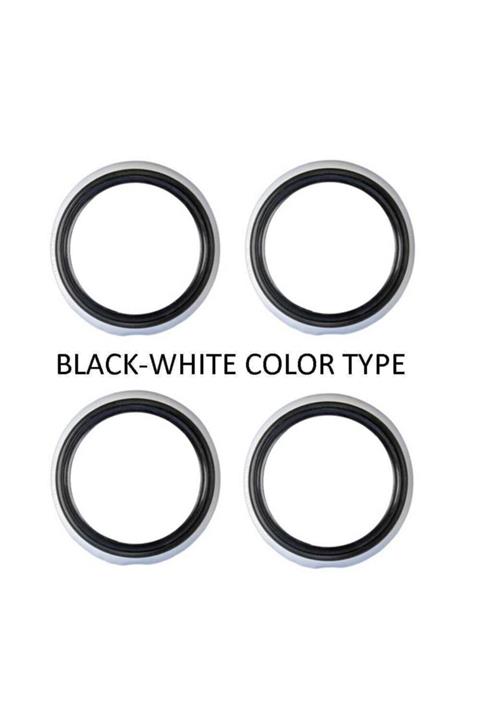 Atlas Oto Lastik Yanağı 13 Jant Siyah&beyaz Renk 4 Adet