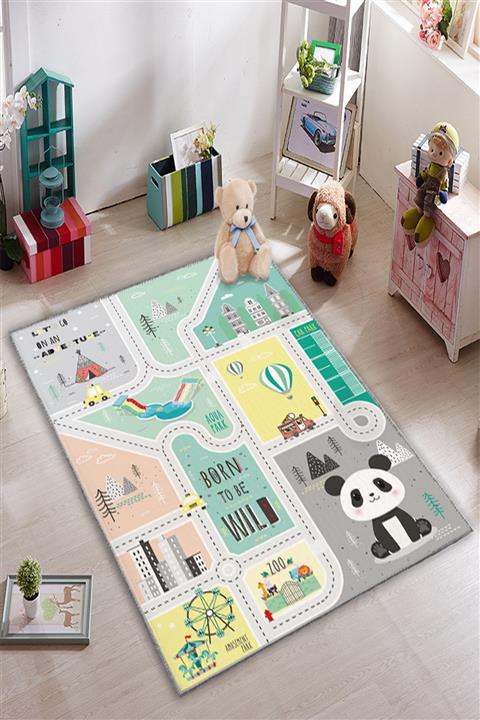 KARNAVAL HOME Karnaval Eğlence Şehri Çocuk Odası Halısı