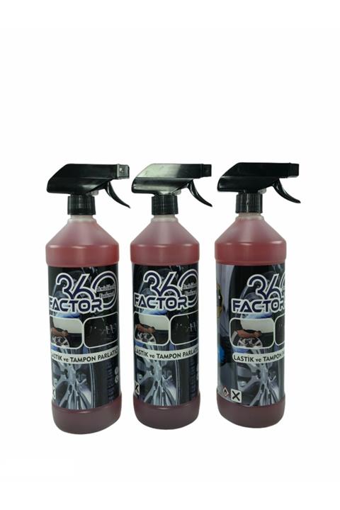 Factor360 Lastik Ve Tampon Parlatıcı 3 Adet (3lt)