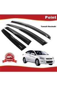 Point Hyundai Accent Blue Mügen Cam Rüzgarlığı 2011-2020 Arası 4 Lü Takım