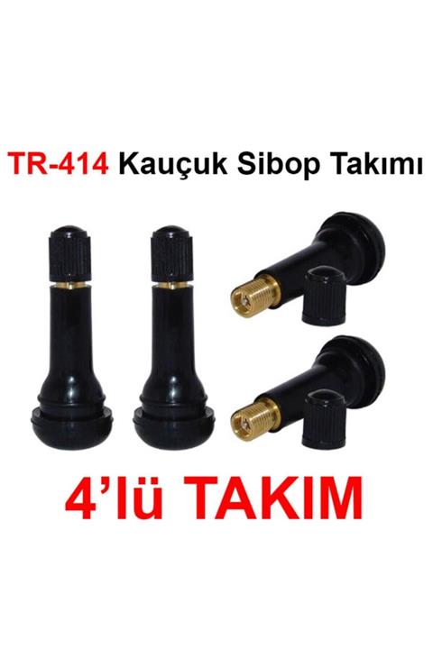 OEM Tr-414 Kauçuk Sibop Takımı (4 Adet Set)