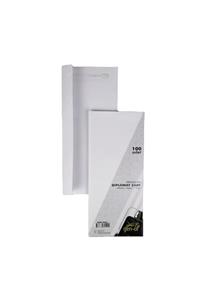 GenOf Beyaz Silikonlu Penceresiz Diplomat Zarf 105x240 mm 110 gr 100'lü