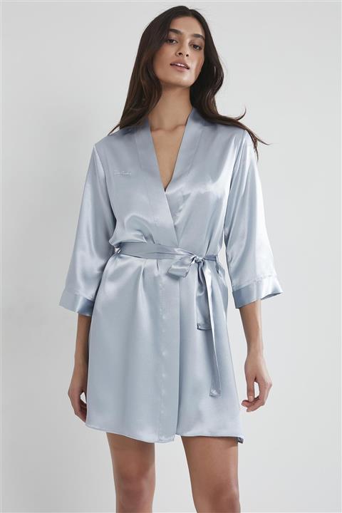 Pierre Cardin Kadın Saten Sabahlık 1010 Mist