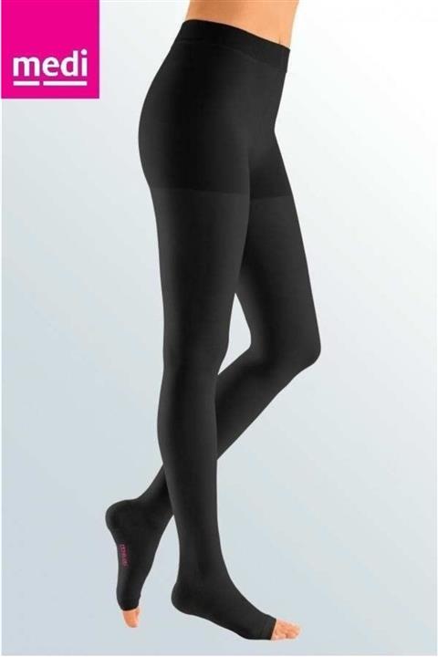 medi Mediven Medi Duomed Külotlu Varis Çorabı / Cc1 Düşük Basınç / Siyah Rengi / Burnu Açık