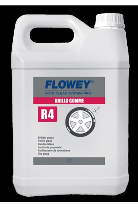 Flowey R4 Lastik Parlatıcı, Koruyucu Brillo Gomme 1l