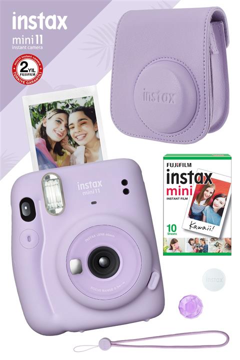 Fujifilm Instax Mini 11 Lila Fotoğraf Makinesi Ve Hediye Seti 3
