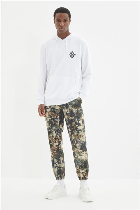 TRENDYOL MAN Çok Renkli Erkek Regular Fit Kemer Belli Lastik Paçalı Çift Kapaklı Cepli Pantolon TMNAW22PL0383