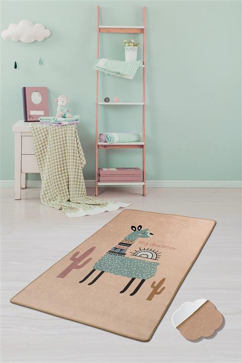 Chilai Home Lama Çocuk Halısı Djt Çocuk Ve Bebek Halısı Yıkanabilir Kaymaz Taban Leke Tutmaz