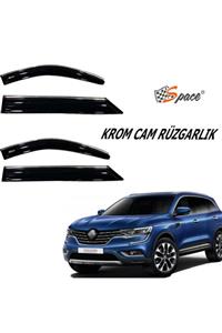 otodemir Cam Rüzgarlığı Krom - Renault Koleos Krom Cam Rüzgarlığı - Araba Krom Cam Rüzgarlık Seti