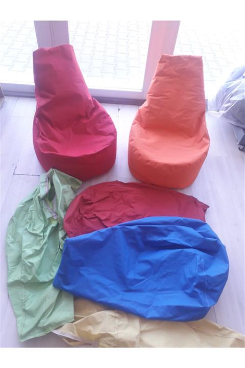 Dekopuf Armut Koltuk Kılıfı Mavi