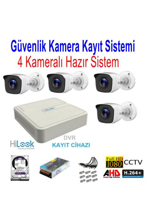 Hilook Güvenlik Kamera Seti 4 Kameralı 8 Kanal Dvr