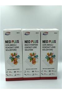 ÇELİKONLİNE GROUP Neo Plus Çok Amaçlı Kontakt Lens Solüsyonu 3 Adet 360ml Skt:02/2023