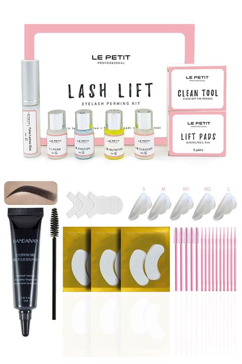 Le Petit Professional Le Petıt® Kirpik Lifting, Lash Lift, Kaş & Kirpik Perma Seti (full) Ve Jel Kaş Boyası Black