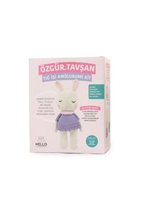 Prestij Boncuk Yeni Başlayanlar Için Hello Özgür Tavşan Tığ Işi Amigurumi Yapım Kiti