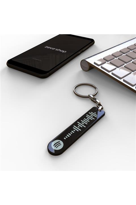 ZevaShop Özel Spotify Barkodlu Anahtarlık