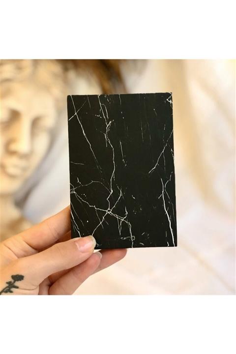 Dressy Home Siyah Mermer Tasarımlı Mini Albüm- Fotoğraf Albümü