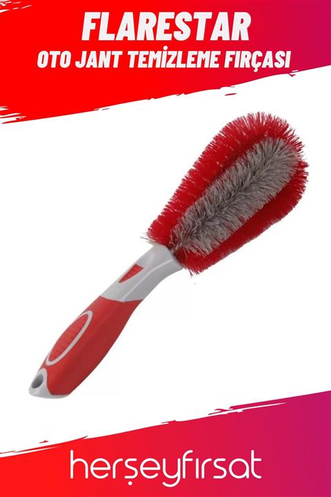 Flarestar Oto Jant Temizleme Fırçası-kırmızı