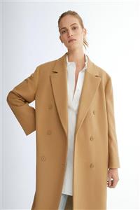 Massimo Dutti Kadın Uzun Yün Kaban 06422640