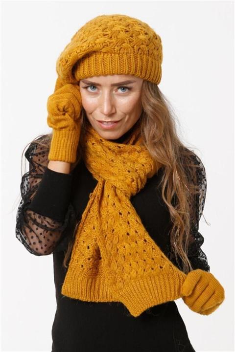 EKstore Hardal Atkı Bere Eldiven Takımı - 3'lü Set