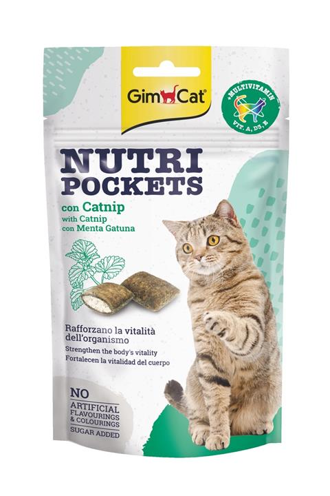 Gimcat Nutripockets Kedi Ödülü Kedi Otu Multivitamin 60 gr