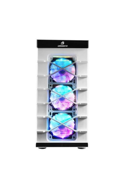 GAMEBOOSTER Gb-pr021bw Usb3.0 Full Beyaz Tempered Glass 7xrgb Fanlı Kasa
